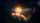 A human hand appears to hold a glowing celestial object surrounded by small planets and stars, creating the illusion of a miniature universe in the palm.