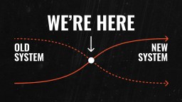 A black background with white text and red lines.