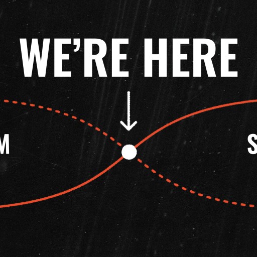 A black background with white text and red lines.